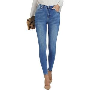 Nine West Women's Blue High Rise Skinny Jeans